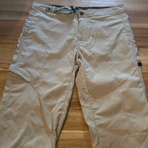 Prana Men's Light Tan Beige Cargo Pants Medium